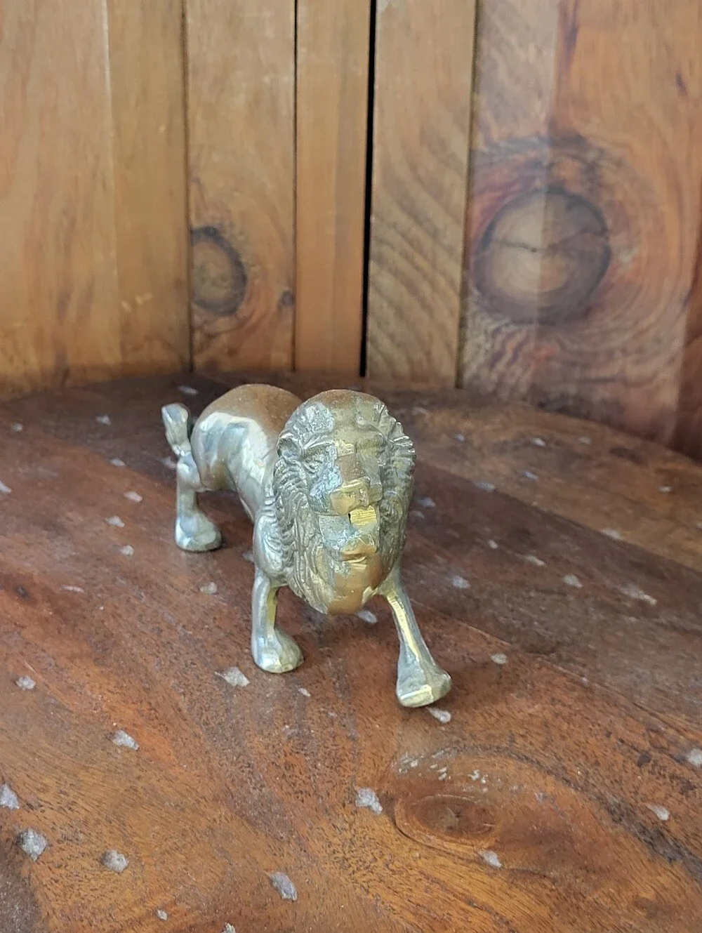 Brass Lion Figurine